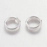 Splitringe - Forsølvet Messing (4x1mm, 25 stk) - Uniq Perler - 0000008810, 923837645673913495003854