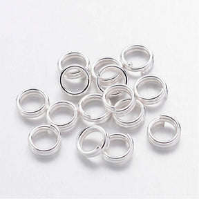 Split rings - Silver-plated Brass (4x1mm, 25 pcs) - Uniq Perler - 0000008810, 923837645673913495003854
