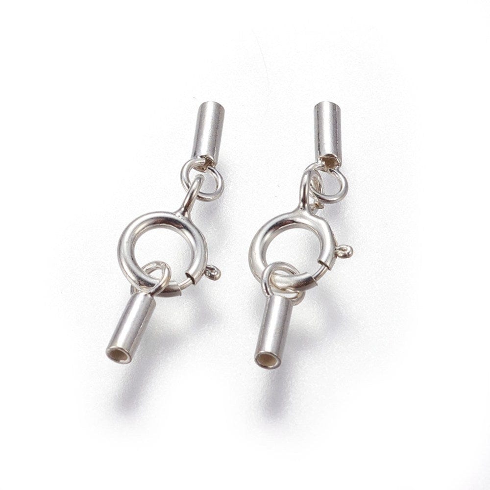 Springlås Med Endestykker – Sterling Sølv 925 (17mm) - Uniq Perler - 0000013564, 180948545679918413961844