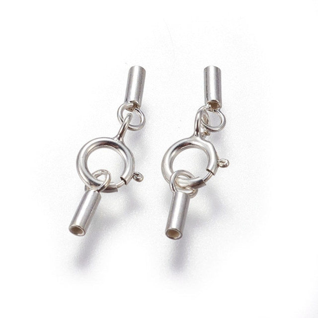 Springlås Med Endestykker – Sterling Sølv 925 (17mm) - Uniq Perler - 0000013564, 180948545679918413961844