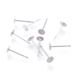 Stål Ørestikkere Til Pålimning, (20 Stk) - Uniq Perler - 0000013607