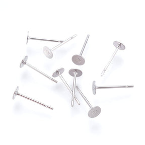 Steel Ear studs For Bonding, (20 pcs) - Uniq Perler - 0000013607