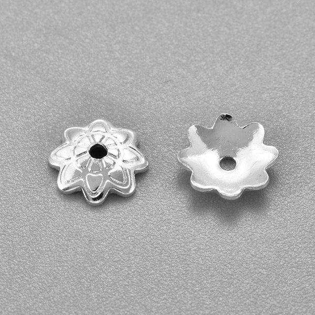 Stål Perlekapper (7mm, 10 Stk) - Uniq Perler - 11095