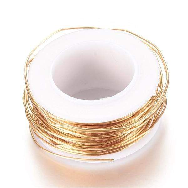 Stål Wire - Stærk Forgyldning (0,7mm, 1m) - Uniq Perler - 384883