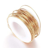 Stål Wire - Stærk Forgyldning (0,7mm, 1m) - Uniq Perler - 384883