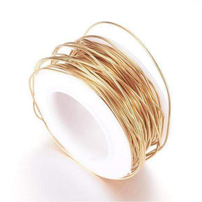 Steel Wire - Strong Gold plating (0.7mm, 1m) - Uniq Perler - 384883