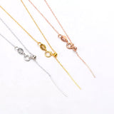 Sterling Sølv 925 Halskæde – Forgyldt, Regulerbar (45cm) - Uniq Perler - 123234