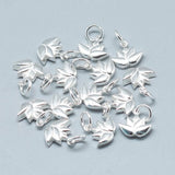 Sterling Sølv 925 Lotus Vedhæng, 10x11x3mm - Uniq Perler - 0000013851