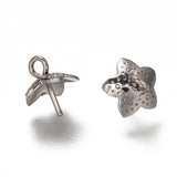 Stiftøsken Til Topboret Perler - Stål (8x5mm, 10 Stk) - Uniq Perler - 0000006355, 151656945628913537363844