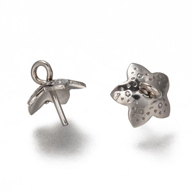 Stiftøsken Til Topboret Perler - Stål (8x5mm, 10 Stk) - Uniq Perler - 0000006355, 151656945628913537363844