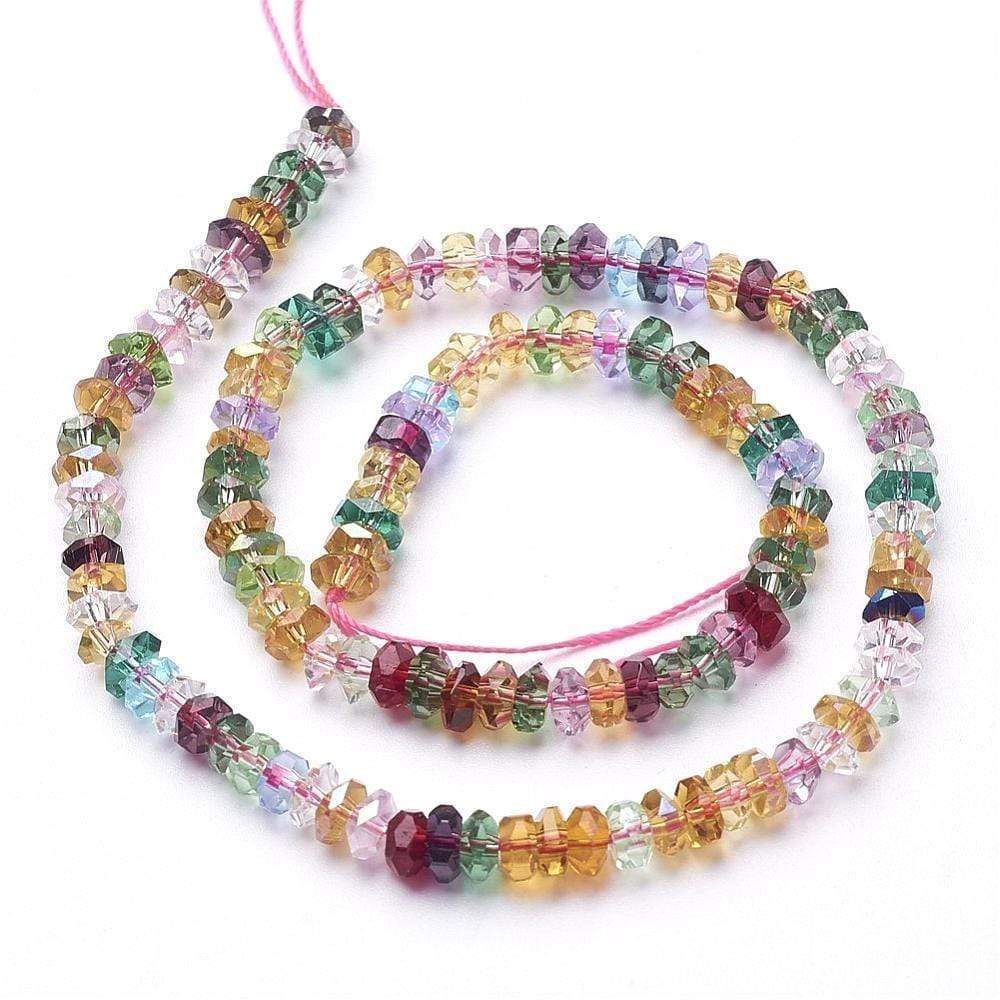 Suncatcher Glasperler, Farve Mix, 3x6mm - Uniq Perler - 385583