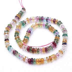 Suncatcher Glasperler, Farve Mix, 3x6mm - Uniq Perler - 385583