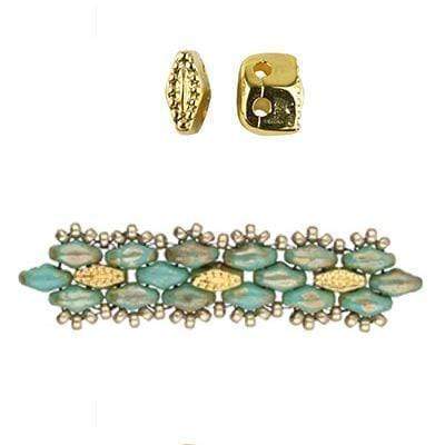 Super Duo Metal Perler Med Mønster – 24K Forgyldt (10 Stk) - Uniq Perler - 97567456354