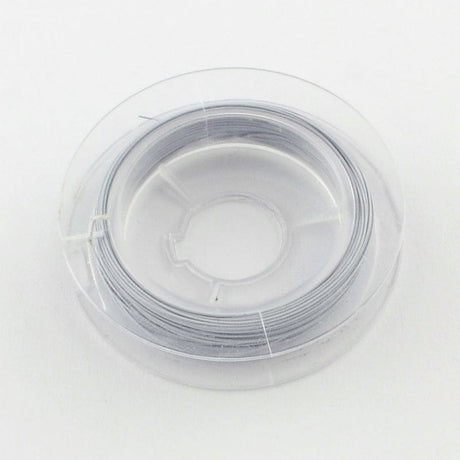 Tiger Tail Wire White - Nylon Coated Stål (0,45mm, 10m) - Uniq Perler - 0000012164