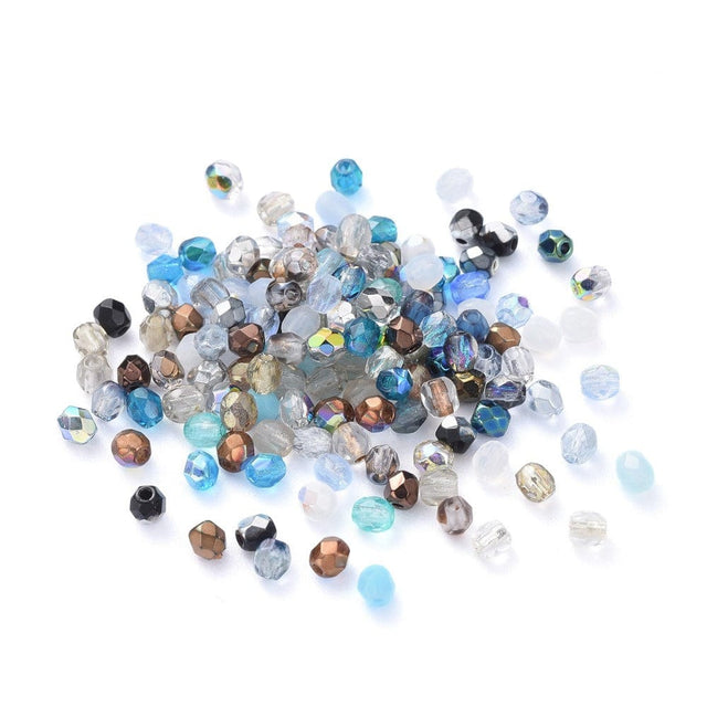 Tjekkisk Krystal Glasperler, 3mm, Ca. 100 Stk - Uniq Perler - 0000012008