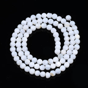 Trochus Shell Beads – White (4mm) - Uniq Perler - 4578853