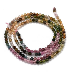 Turmalinperlen – facettiert (3 - 3,5 mm) - Uniq Perler - 55764