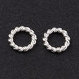 Tvistet O - Ringe – Forsølvet (6x1mm), 10 Stk - Uniq Perler - 0000008481, 171065445688915254606849