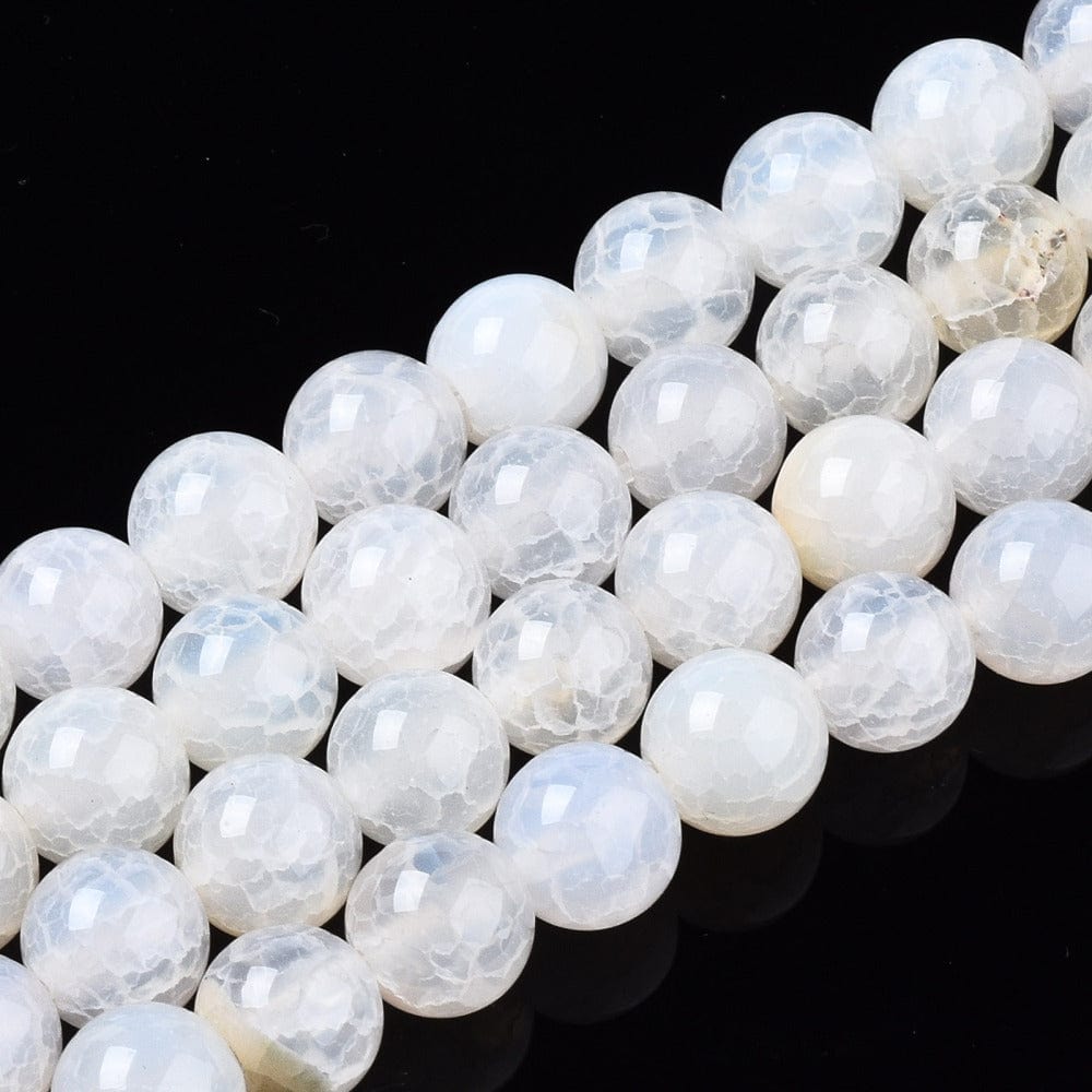 Uniq Perler agat 10 mm krakeleret Agat perler
