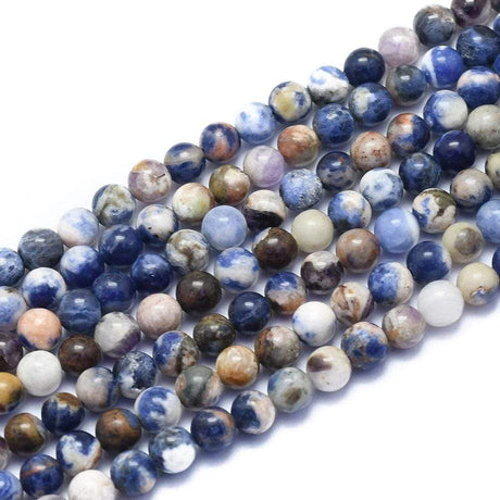Uniq Perler Ass. perler og sten 6 mm Sodalit perler