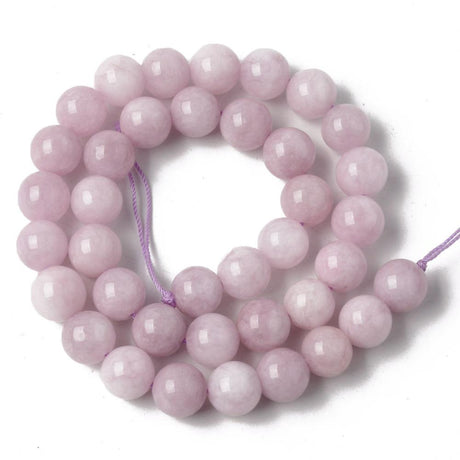 Uniq Perler Ass. perler og sten Kalcedon perle 10 mm (Rosa)