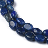 Uniq Perler Ass. perler og sten Ovale Lapis Lazuli perler str. 8x6x4 mm