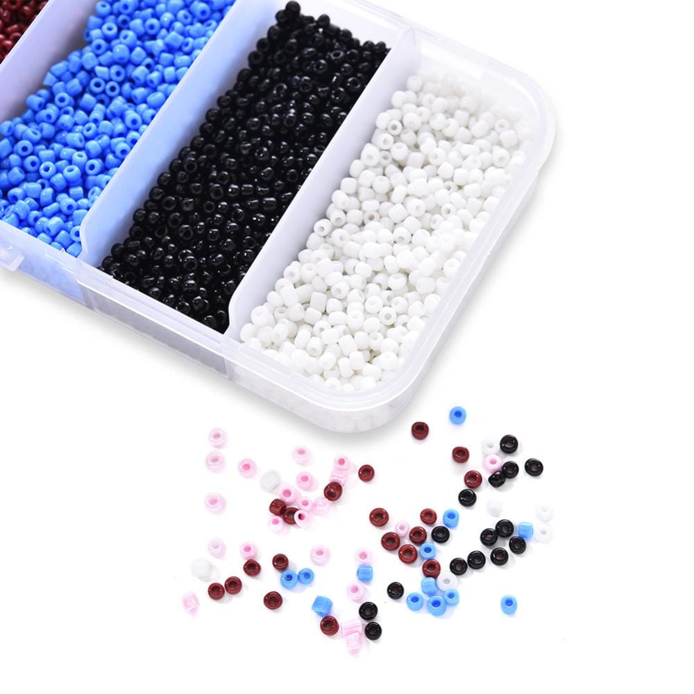 Uniq Perler DIY SÆT 6 farver seed Beads i str. 2 mm