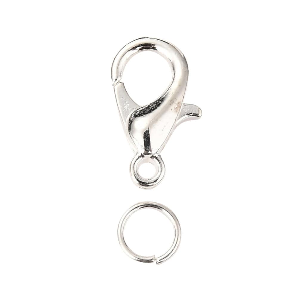 Uniq Perler DIY SÆT DIY: Forsølvet kæde sæt med kæde, låse og øskner