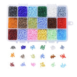 Uniq Perler DIY SÆT DIY Kasse med 18 farver seed beads, 3 mm