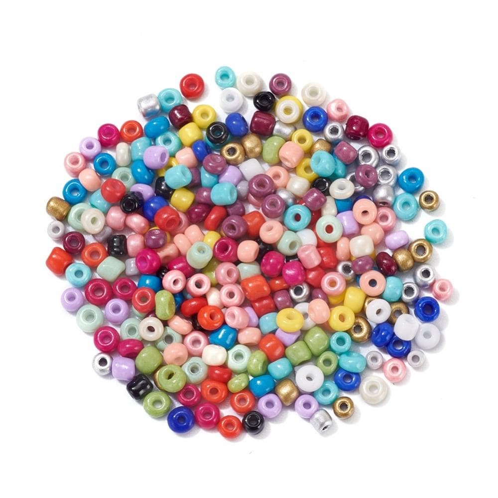 Uniq Perler DIY SÆT DIY Kasse med 18 farver seed beads og bogstaver