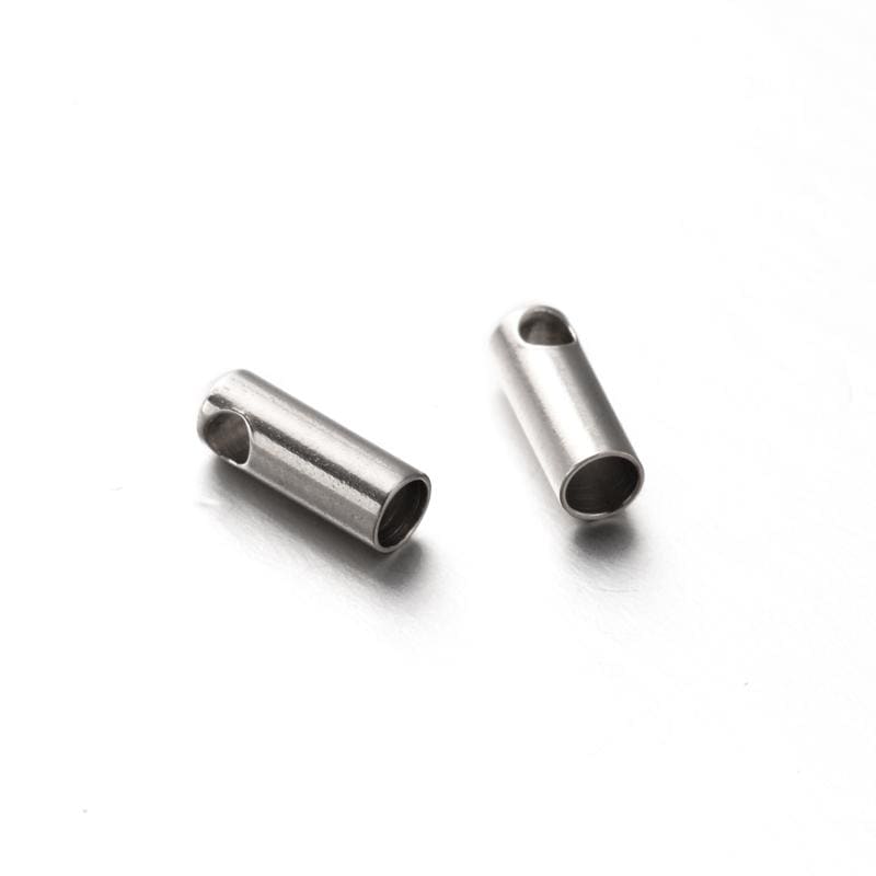Uniq Perler Endestykker 5 stk stål endestykker str. 7,5x2,5 mm