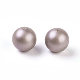 Uniq Perler Enkelt perler og sæt 10 mm shell perle, frostet/mat perle