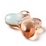 Uniq Perler Enkelt perler og sæt 10 stk orange glas sommerfugle 10x14 mm