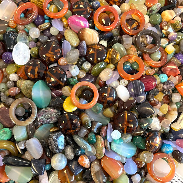 Uniq Perler  Enkelt perler og sæt 20 dele. Mix perler, natur sten