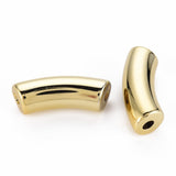 Uniq Perler Enkelt perler og sæt 25 stk guldfarvet Tube perler str. 34x11x13 mm