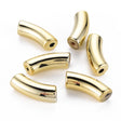 Uniq Perler Enkelt perler og sæt 25 stk guldfarvet Tube perler str. 34x11x13 mm