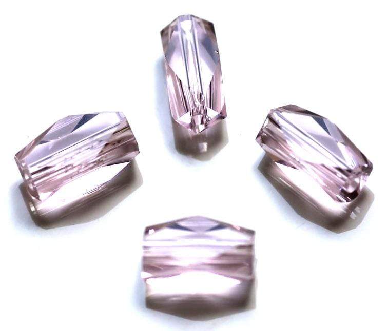 Uniq Perler Enkelt perler og sæt Imitation Krystal, aflang, 5,5x8 mm, 10 stk