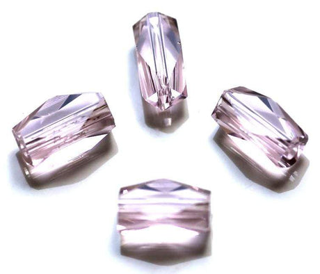 Uniq Perler Enkelt perler og sæt Imitation Krystal, aflang, 5,5x8 mm, 10 stk