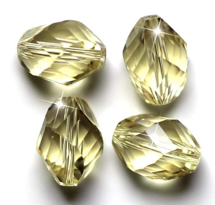 Crystal Pearls, Österrikisk kristall, kakifärg, bikoner, 6x8mm, 10 st