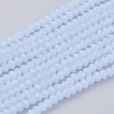 Glass beads, Blue, Faceted, Rondel, 3x2mm