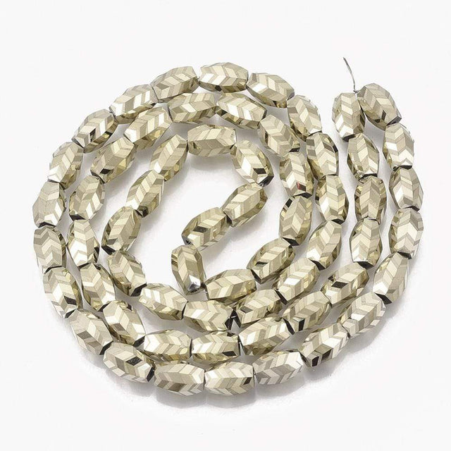 Uniq Perler Glas Perler Smukke anderledes glas perler med mønster 7,5x7,5x11 mm