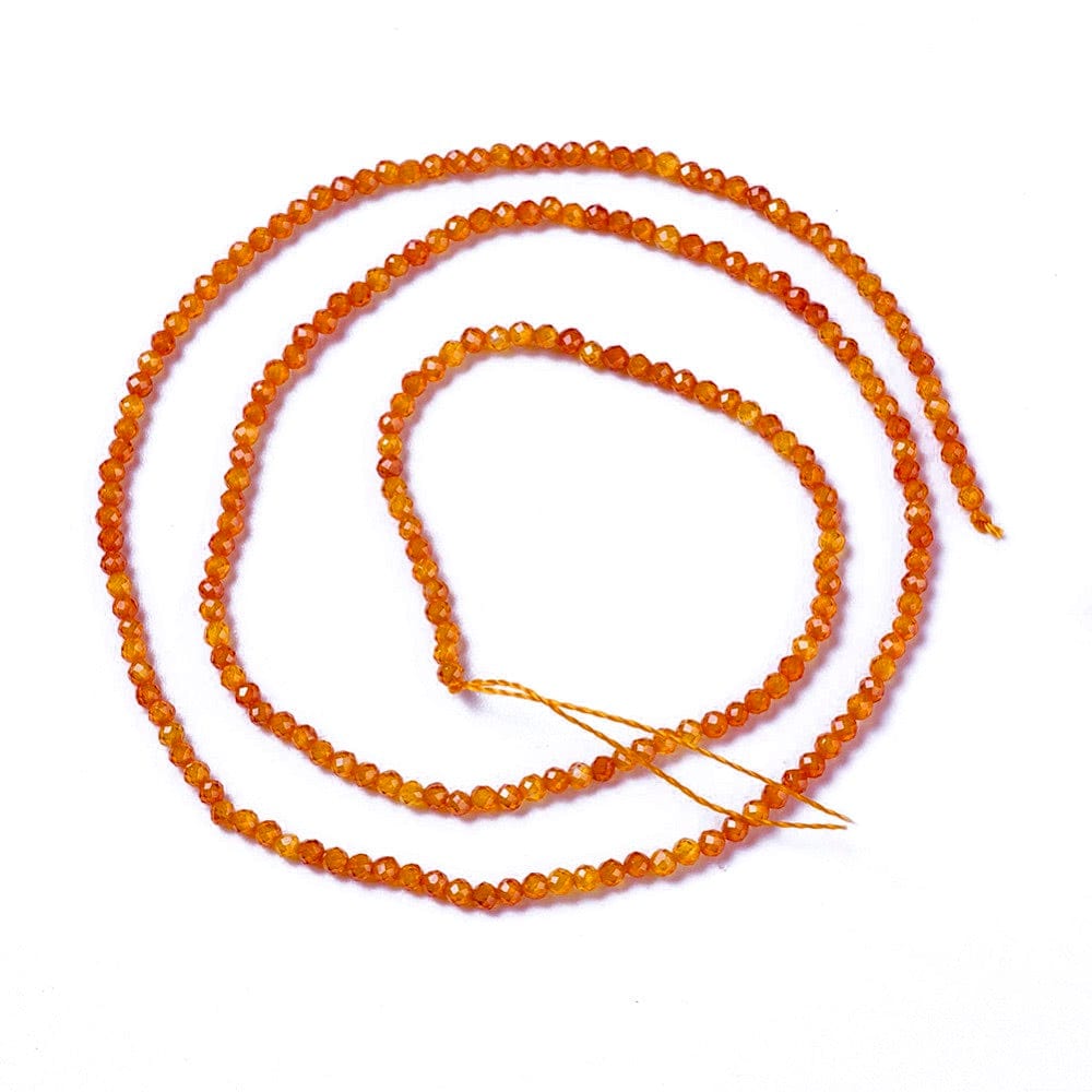 Uniq Perler glasperler 3 mm Cubic zirkonia perler, orange