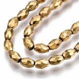 Uniq Perler hæmatit Facetteret hæmatit perler, 5x3 mm