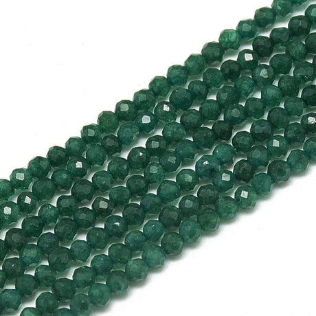 Uniq Perler Jade 2-2,5 mm jade, facetteret - Grøn