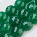 Uniq Perler jade Facetteret Malaysia Jade,  str 6 mm