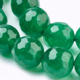 Uniq Perler jade Facetteret Malaysia Jade,  str 6 mm