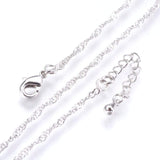 Silver-plated Twisted Necklace, 46cm