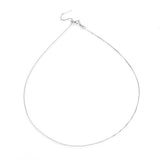 Uniq Perler kæder Forsølvet regulerbar halskæde i str. 46,5 cm