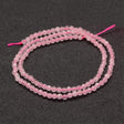 Uniq Perler kvarts perler 3 mm facetteret rosa kvarts