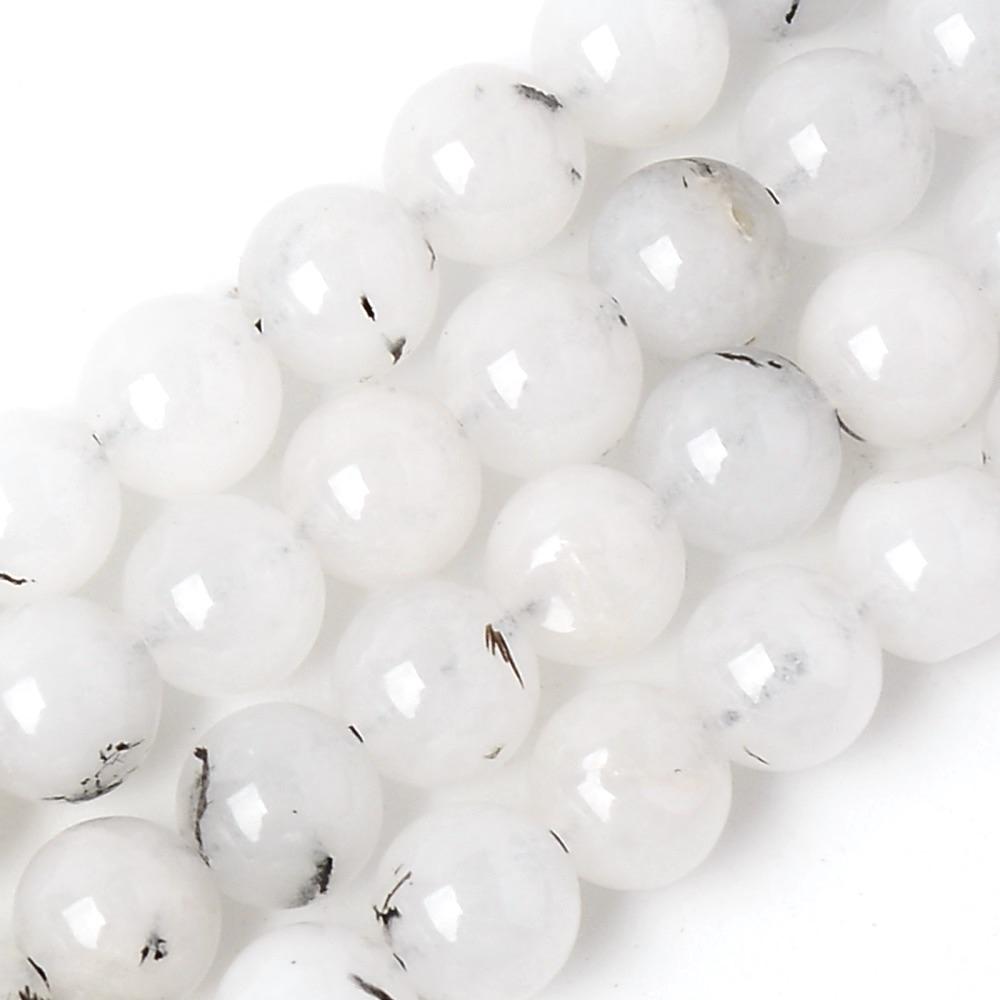 Uniq Perler kvarts perler 6 mm Kalcedon/Kvarts perle